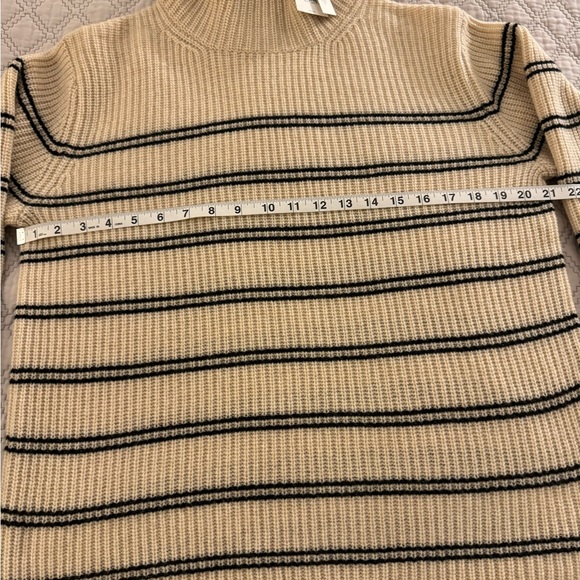 VINCE
Cashmere Striped Turtleneck Sweater - Picture 10 of 11